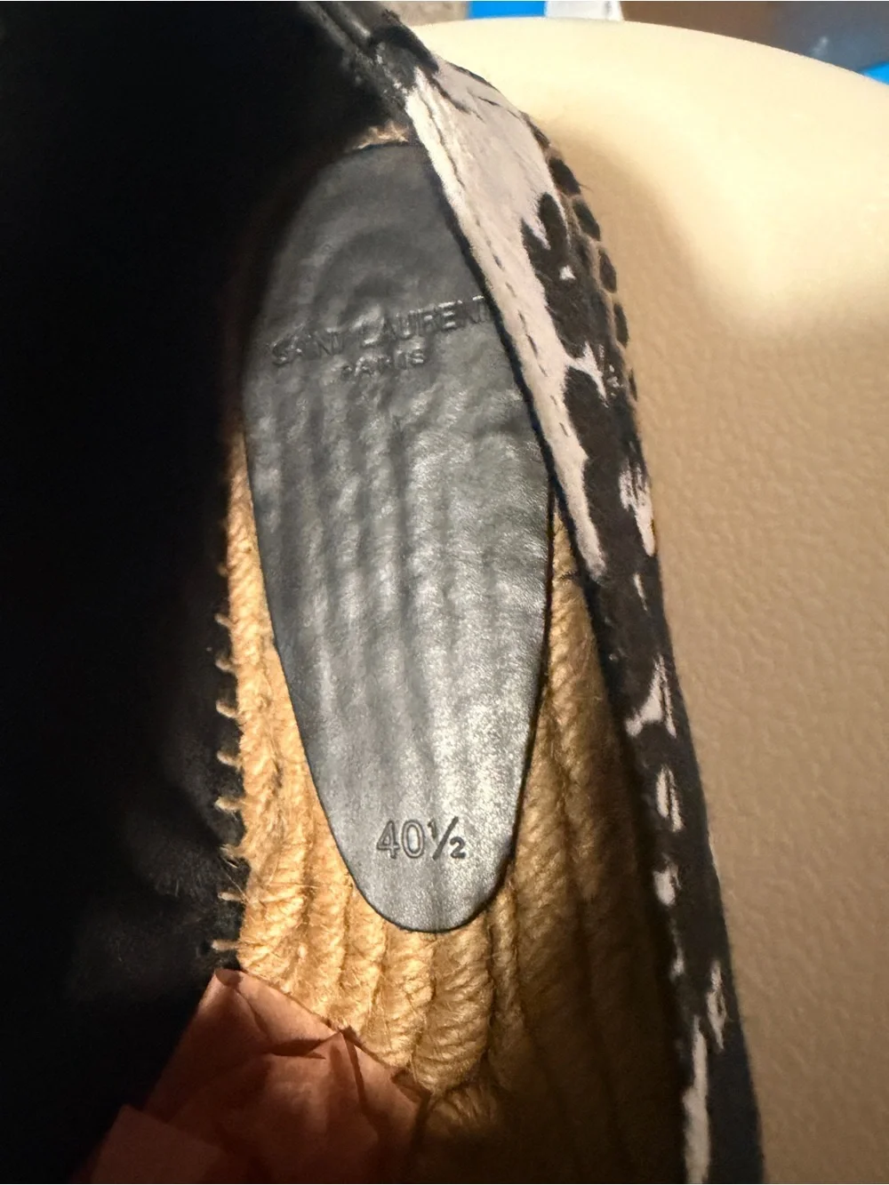 Saint laurent Floral Slip-On Espadrilles 40.5